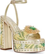 AZALEA WANG Wenda Platform Ankle Strap Sandal