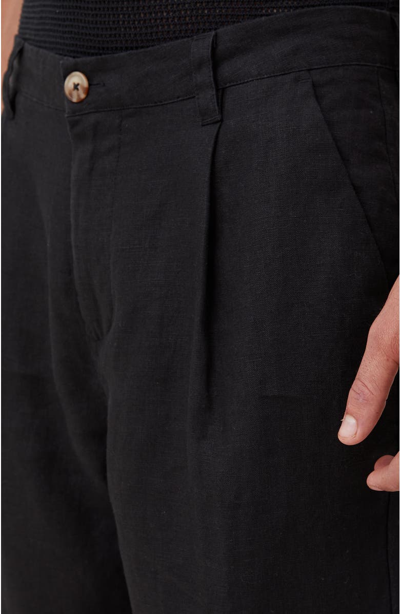 Cotton On Men's Linen Pleat Pant, Alternate, color, 