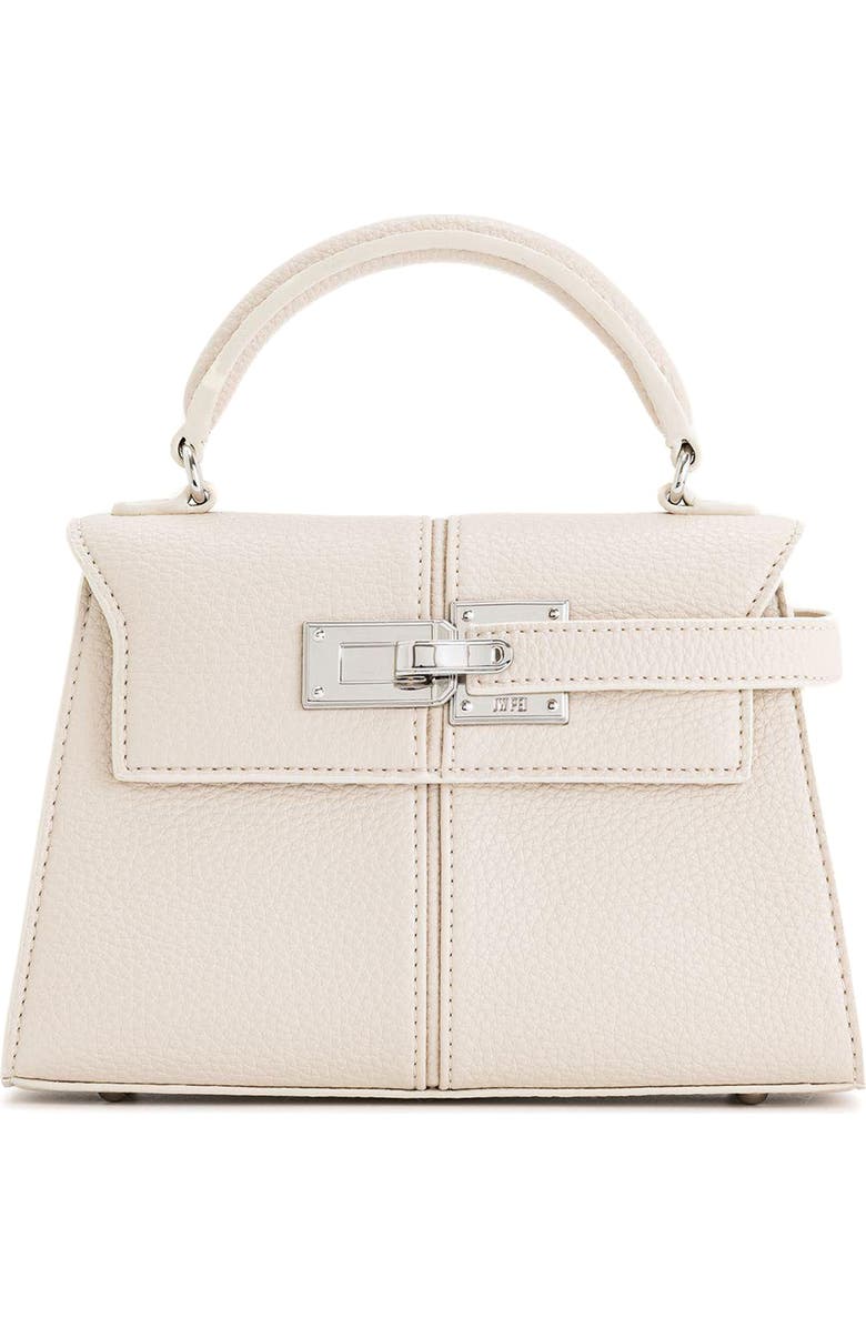JW PEI Elise Faux Leather Top Handle Bag, Main, color, White