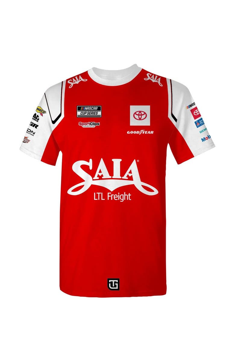 JOE GIBBS RACING TEAM COLLECTION Men's Joe Gibbs Racing Team Collection Red Ty Gibbs Saia Sublimated Uniform T-Shirt, Alternate, color, 