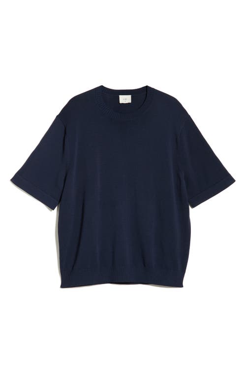Che Ché Baller Short Sleeve Sweater In Blue
