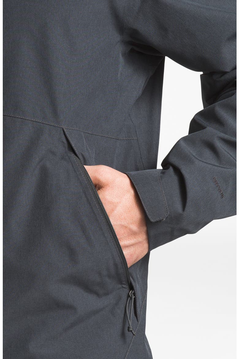 Millerton Hooded Waterproof Jacket, Alternate, color, ASPHALT GREY TWEED