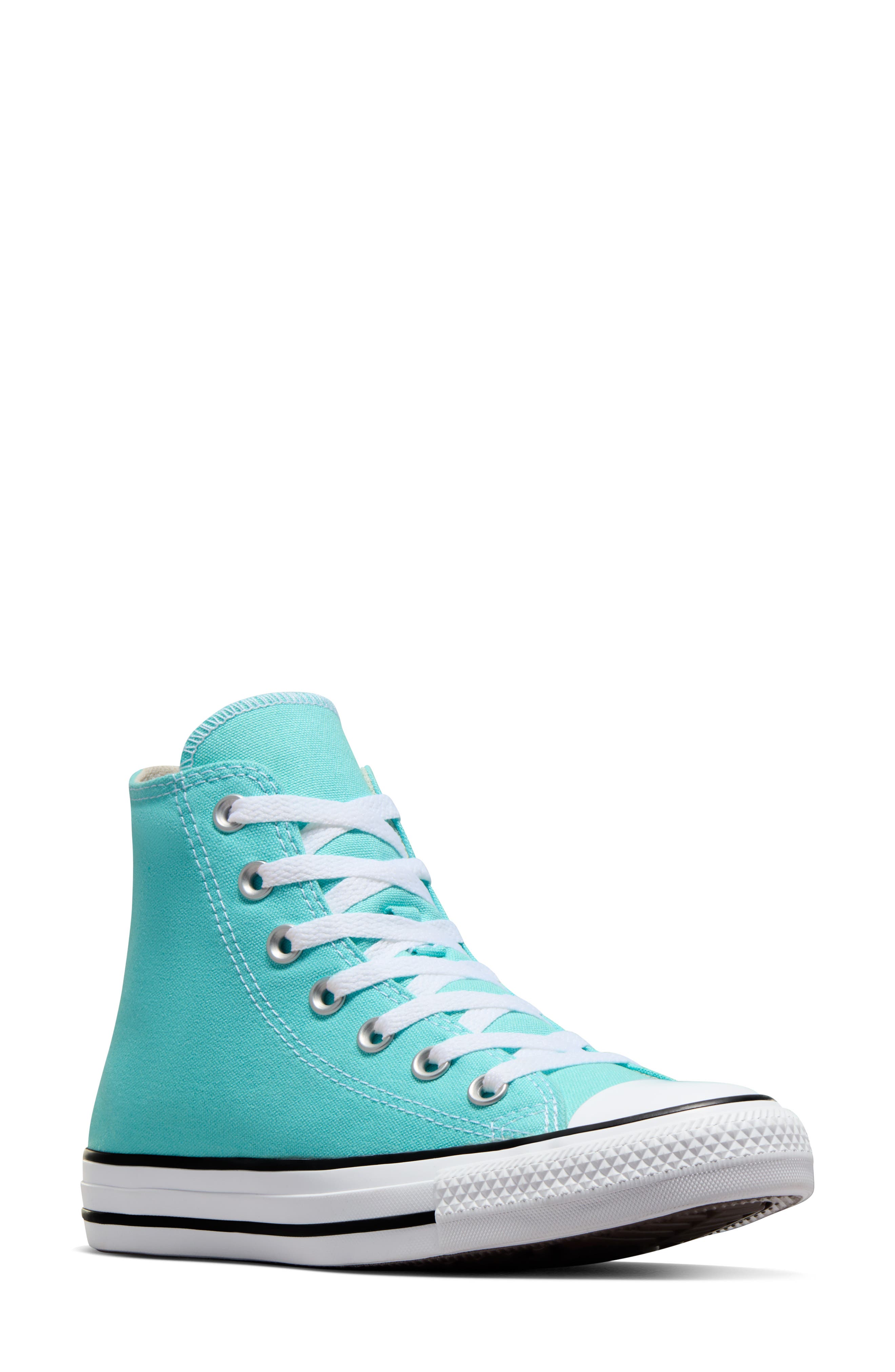 Converse Chuck Taylor<sup>®</sup> All Star<sup>®</sup> High Top Sneaker, Main, color, Double Cyan