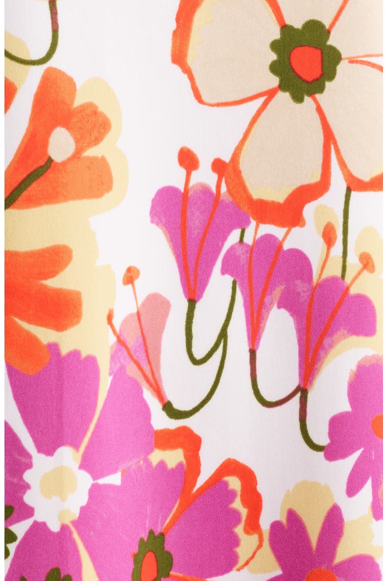 Floral Sleeveless Shift Minidress, Alternate, color, EGRET MULTI