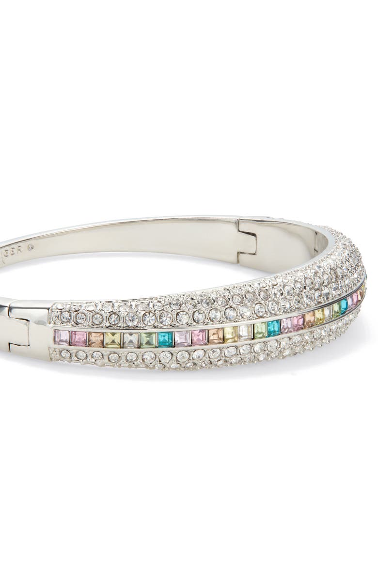 Kurt Geiger London Mulitcolor Pavé Crystal Dome Bangle, Alternate, color, Crystal