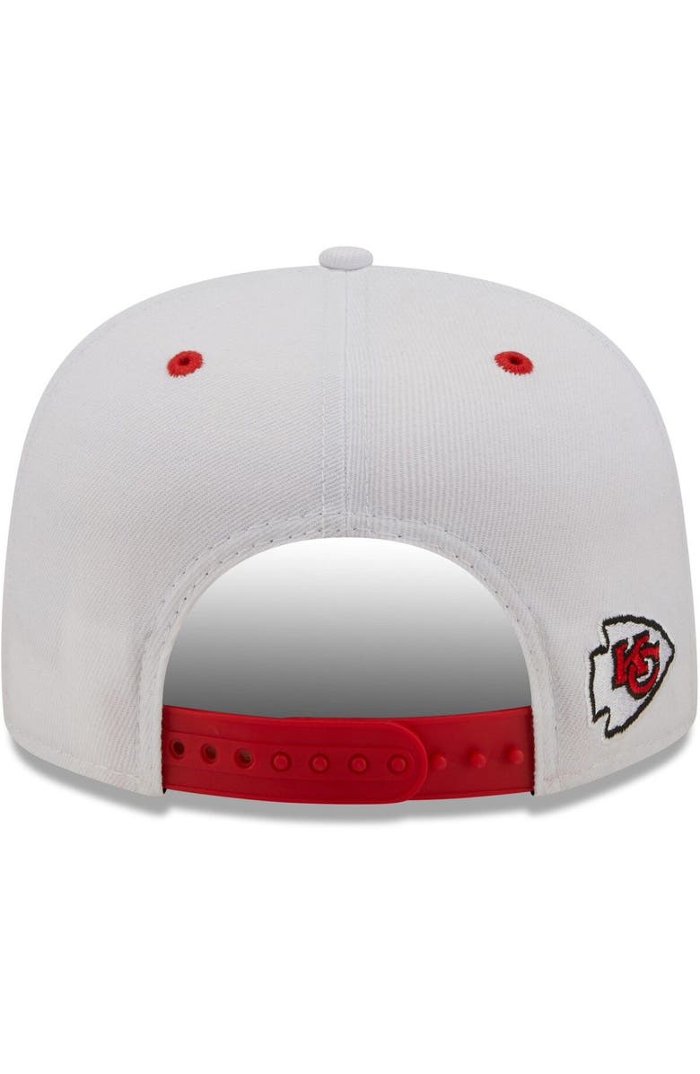 New Era Men's New Era White/Red Kansas City Chiefs Sparky Original 9FIFTY Snapback Hat, Alternate, color,