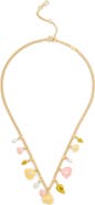COACH Floral Charm Statement Necklace