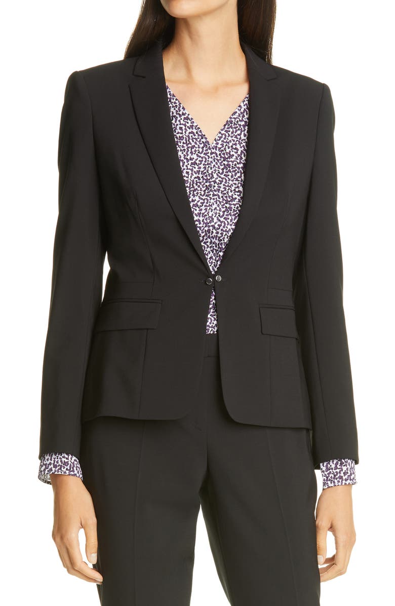 BOSS Jaflink Stretch Wool Suit Jacket, Main, color, 