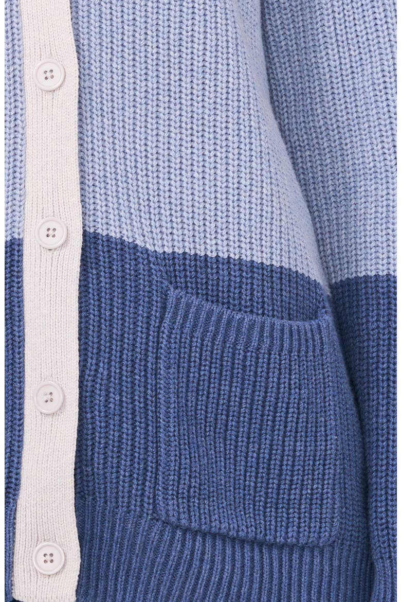 Oversize Colorblock Cardigan, Alternate, color, MARBLE HEATHER BLUE