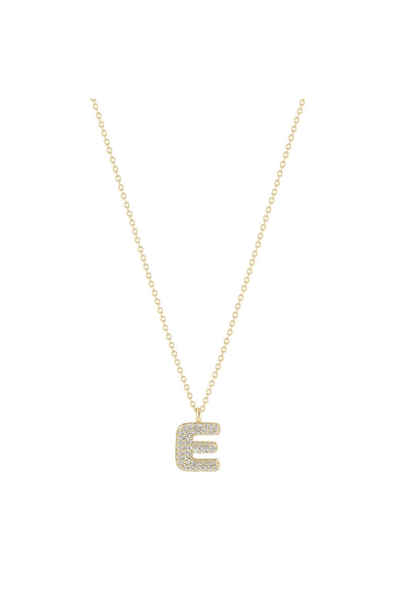 Bubble Letter Necklace, Main, color, Gold - E
