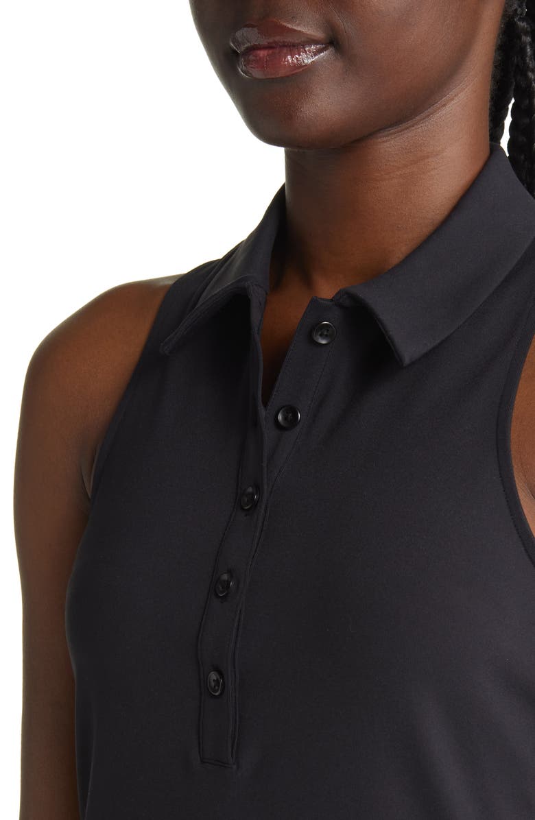 Alo Charmed Point Collar Sleeveless Tennis Dress, Alternate, color,