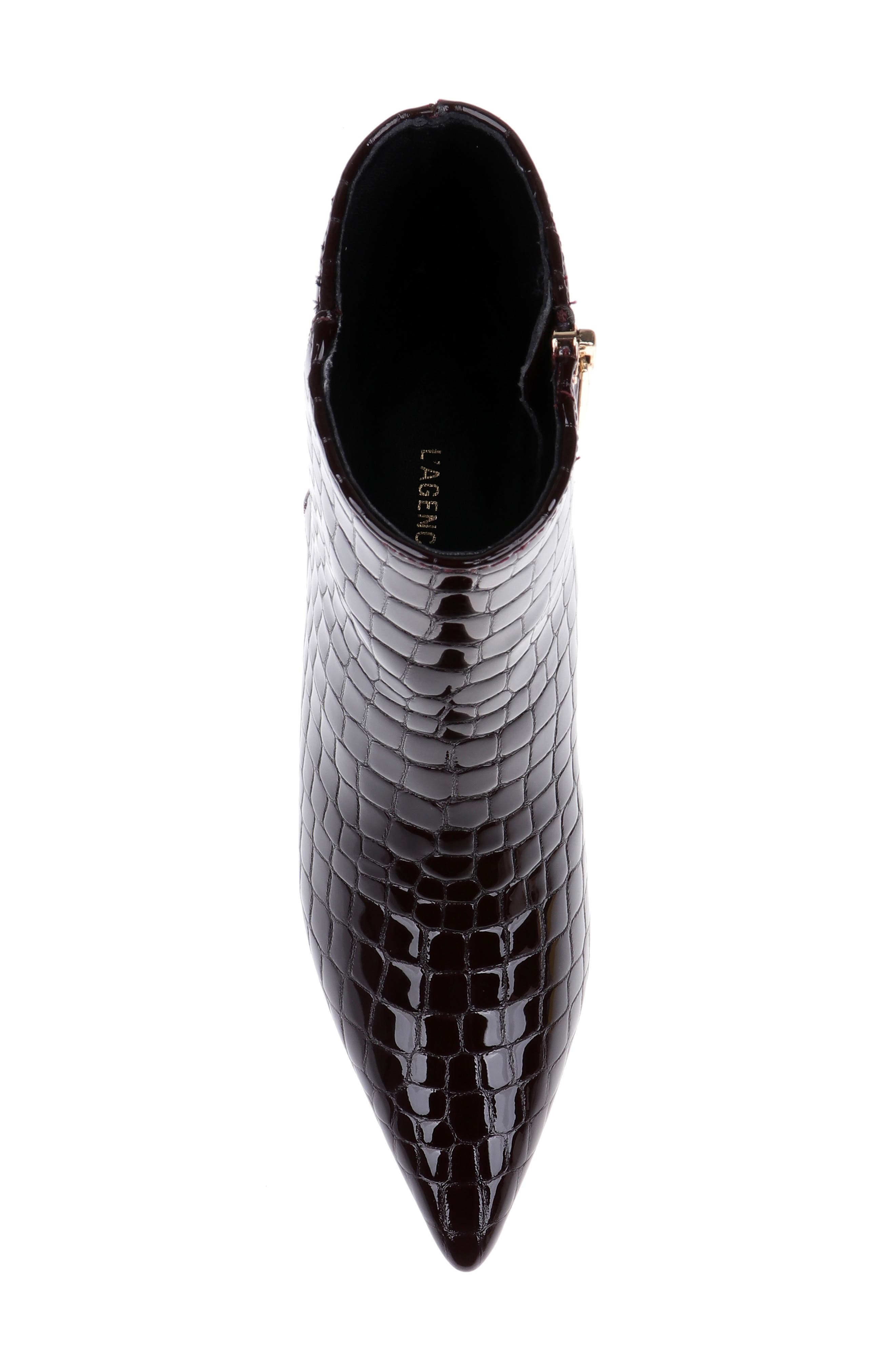 Lilly II Bootie, Alternate, color, BURGUNDY PATENT