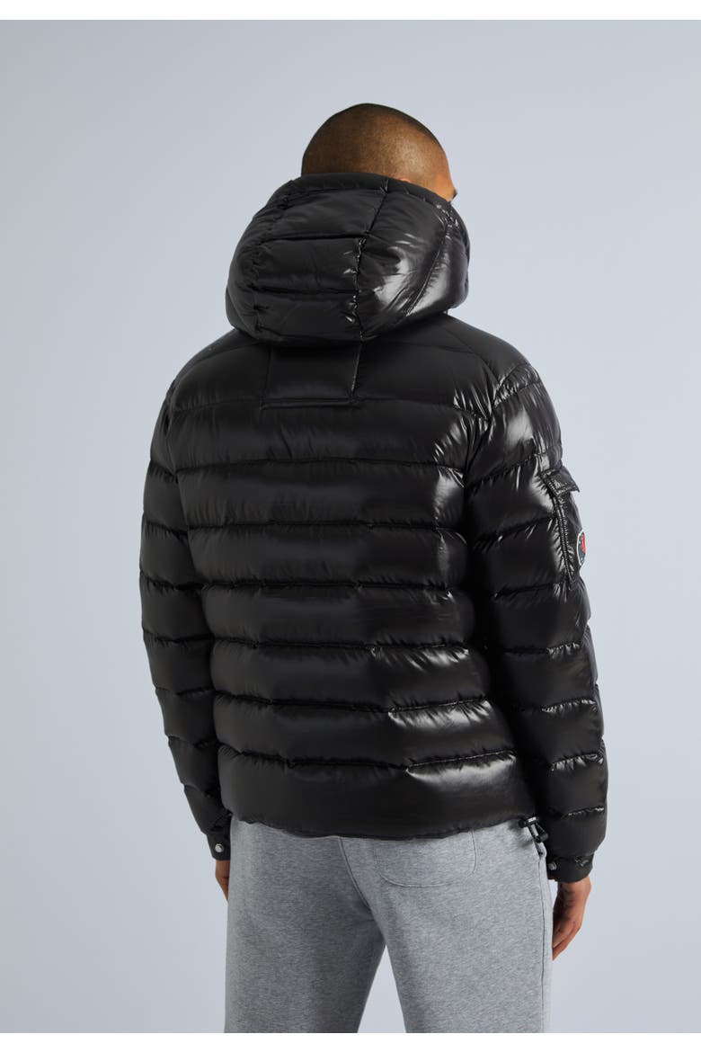 Quilted Hooded Puffer Jacket, Alternate, color, Black