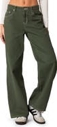 EDIKTED Brenda Low Rise Straight Leg Carpenter Jeans