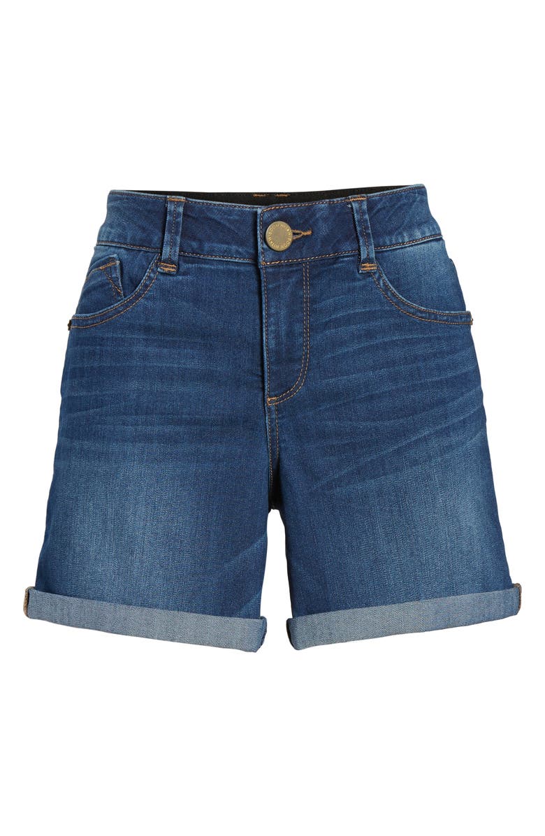 Wit & Wisdom Ab-Solution Cuffed Denim Shorts, Alternate, color,