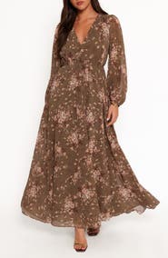 Petal & Pup Anisa Long Sleeve Floral Maxi Dress