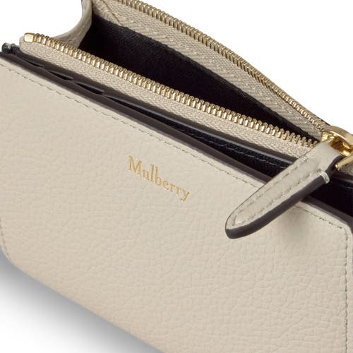 Mulberry Continental Bifold Zipped Wallet In Neutral
