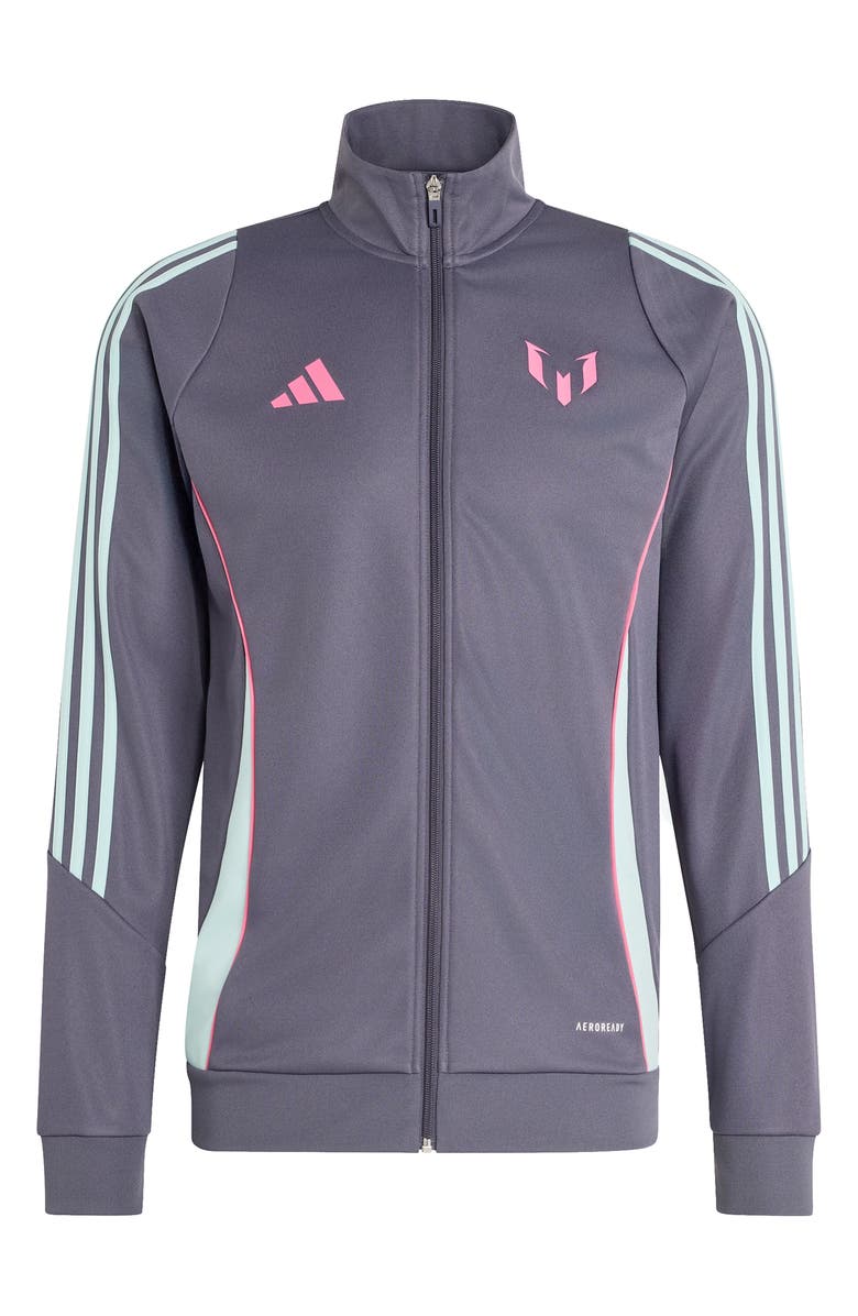 adidas Messi Performance Track Jacket, Alternate, color, Aurora Onix