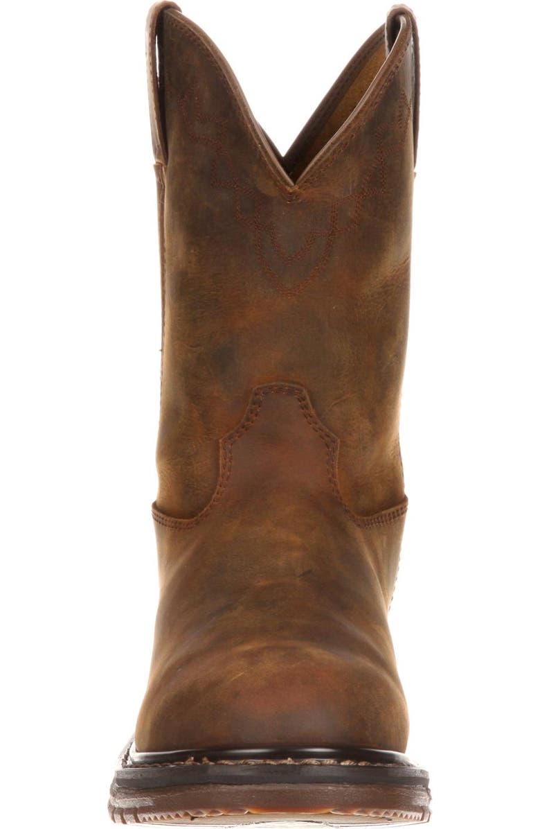 Rocky Ride Roper Western Boot, Alternate, color, Trail Brown