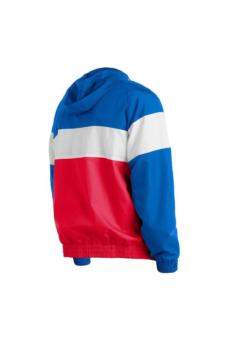 Men's New Era Red Chicago Cubs Raglan Quarter-Zip Hoodie, Alternate, color, Red