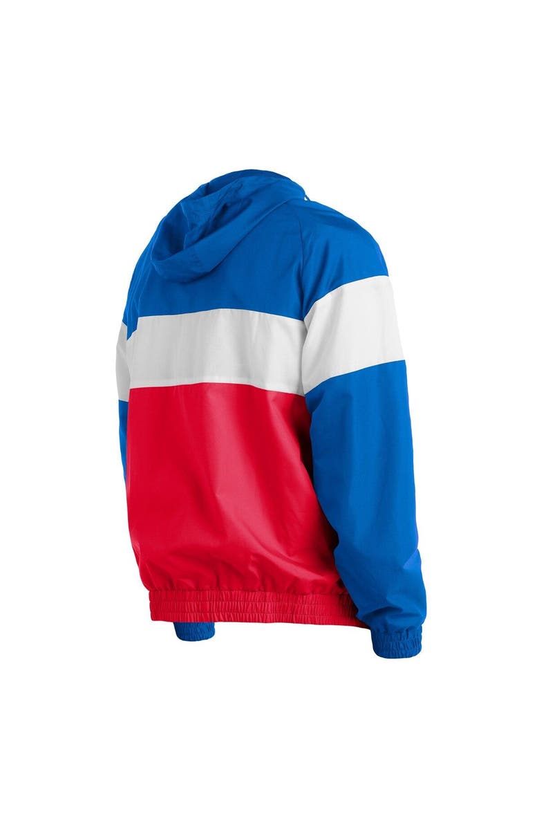 New Era Men's New Era Red Chicago Cubs Raglan Quarter-Zip Hoodie, Alternate, color, 