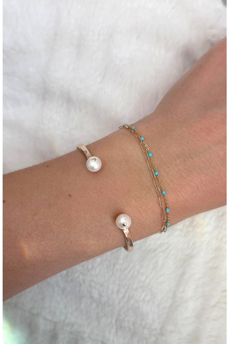 Vida Pearl Cuff, Alternate, color, 14K Gold Filled
