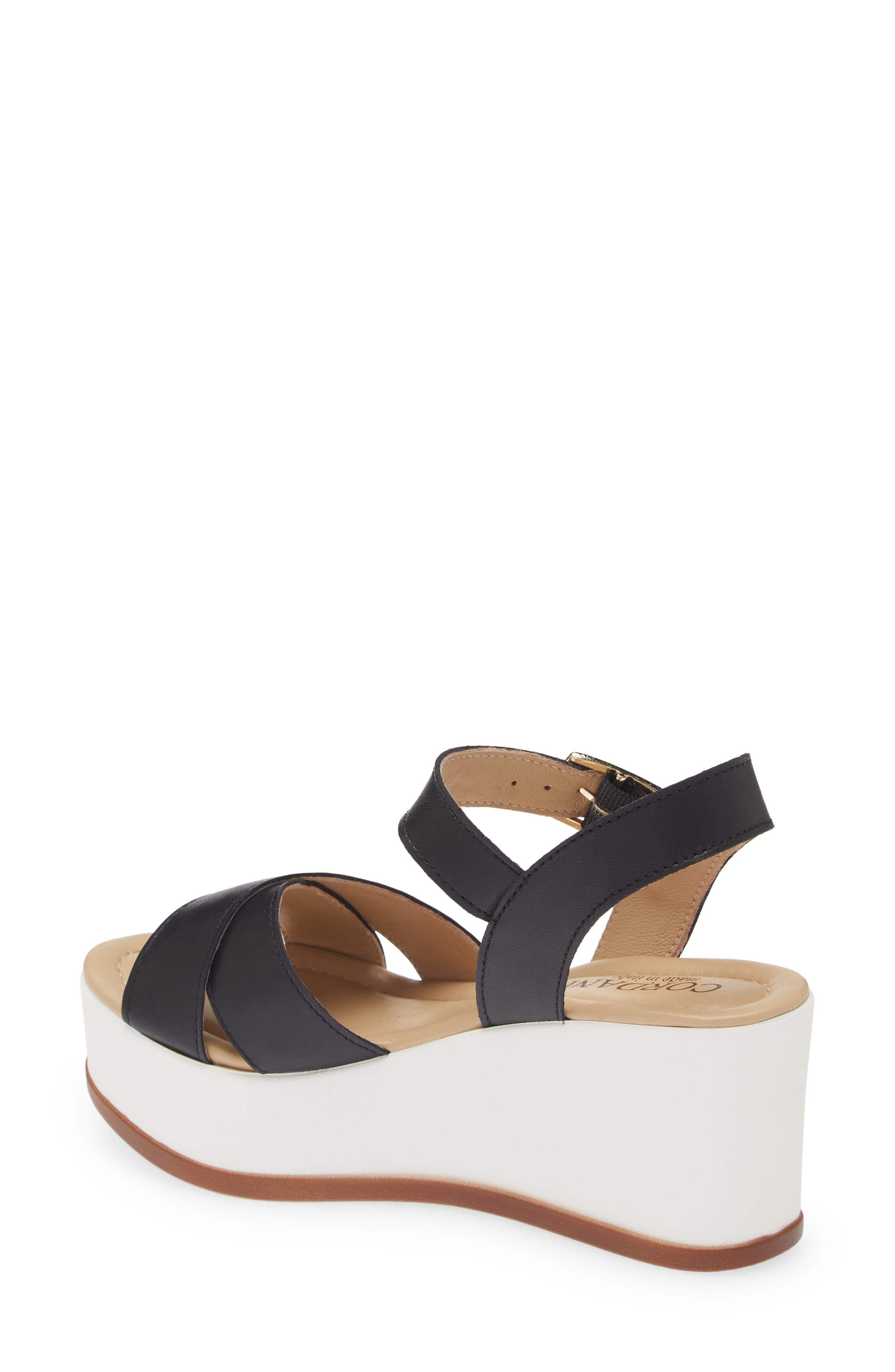 Cordani Darrell Crisscross Wedge Sandal, Alternate, color, 