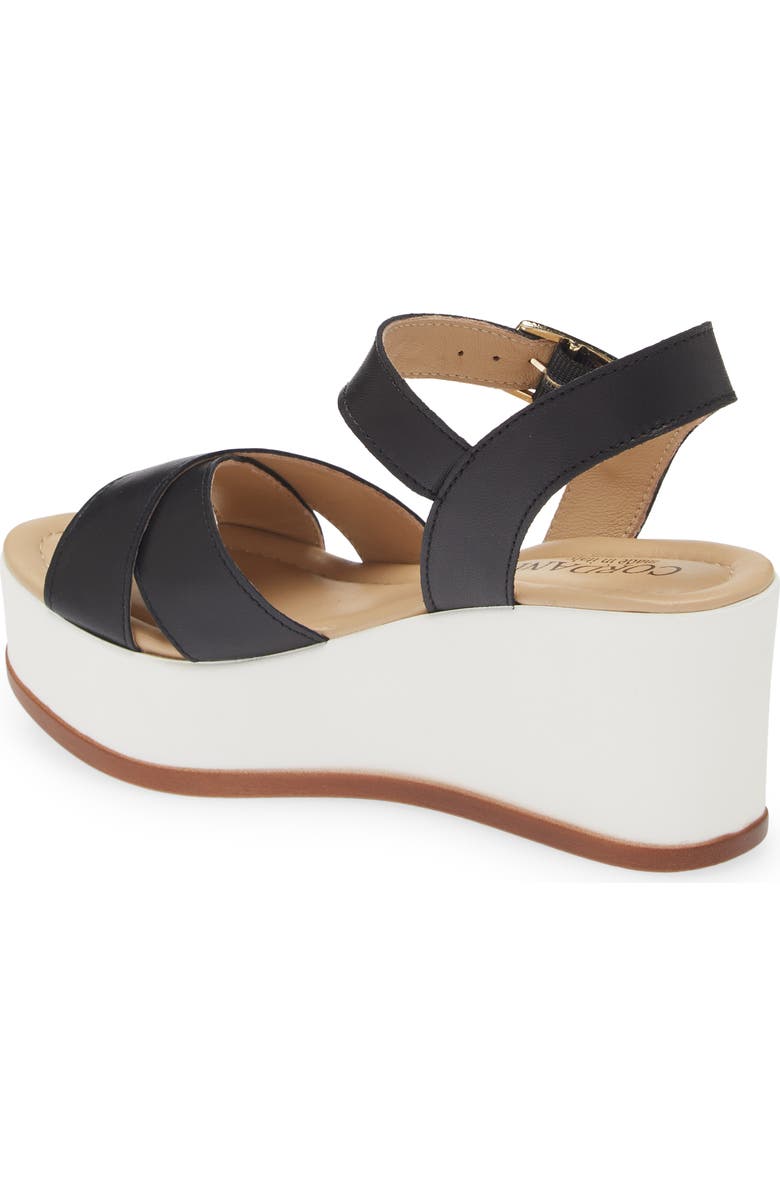 Cordani Darrell Crisscross Wedge Sandal, Alternate, color,