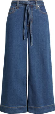 Anne Klein Wide Leg Drawstring Jeans