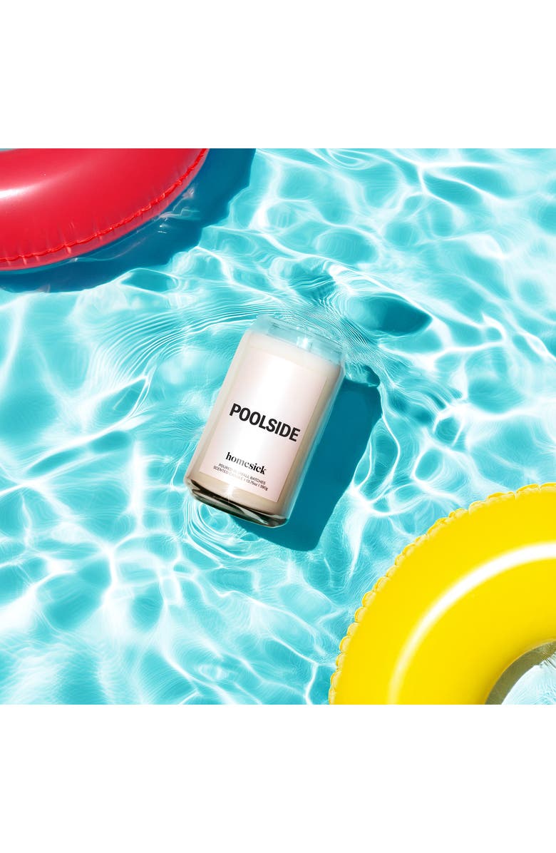 homesick Poolside Candle, Alternate, color, Natural