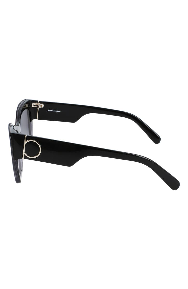 FERRAGAMO Salvatore Ferragamo Gancini 56mm Rectangular Sunglasses, Alternate, color, 