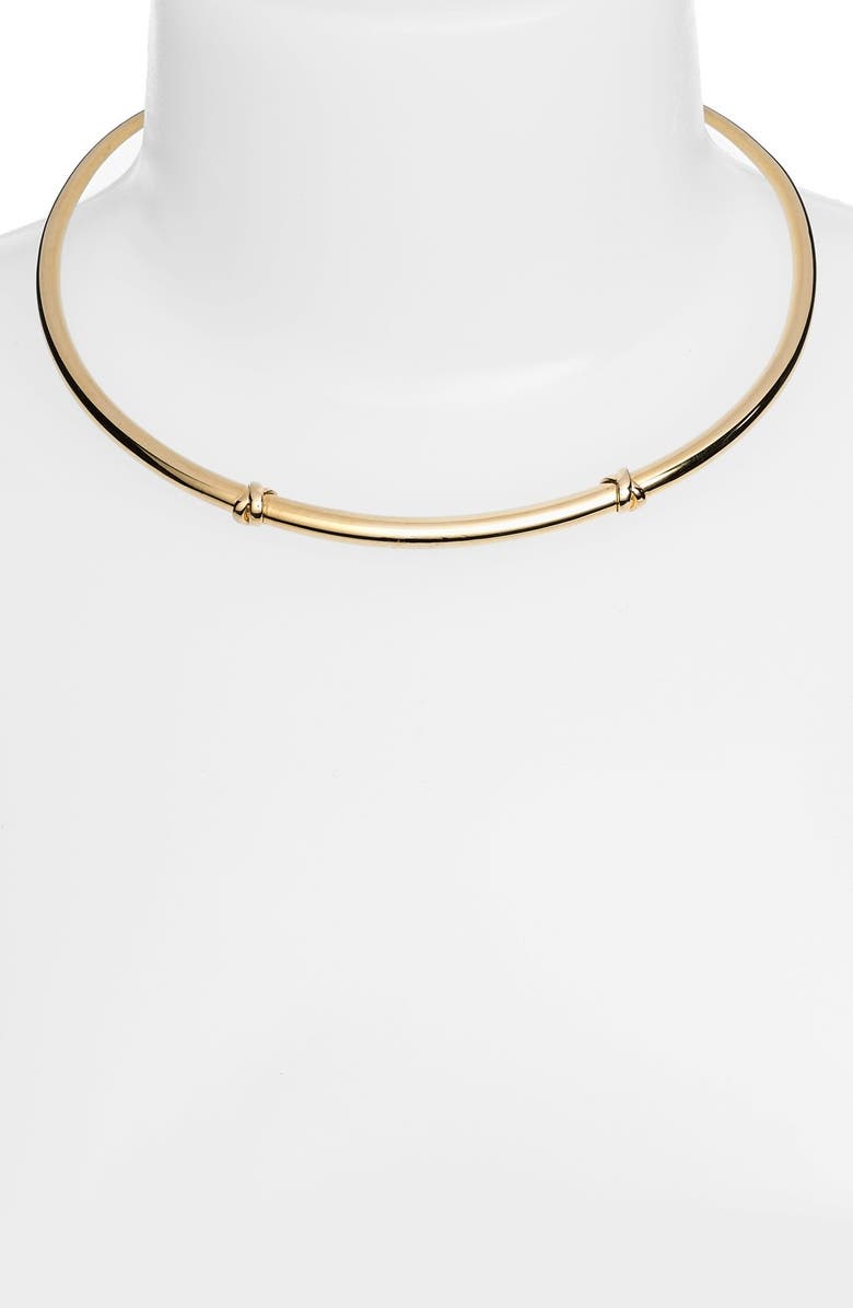 Tory Burch Wrap Detail Collar Necklace, Alternate, color,