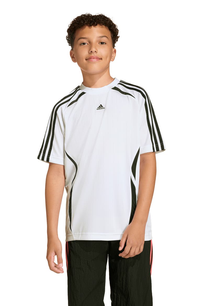 Kids' Teamgeist Short Sleeve Soccer T-Shirt, Alternate, color, WHITE/ BLACK