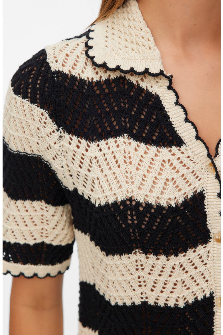 Golden Cove Cardigan, Alternate, color, BIRCH/ BLACK STRIPES