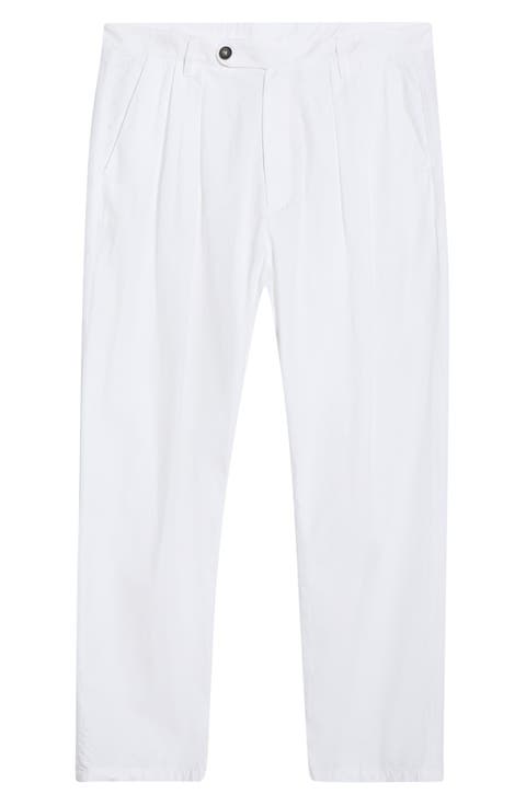 Stan Pleated Cotton Trousers