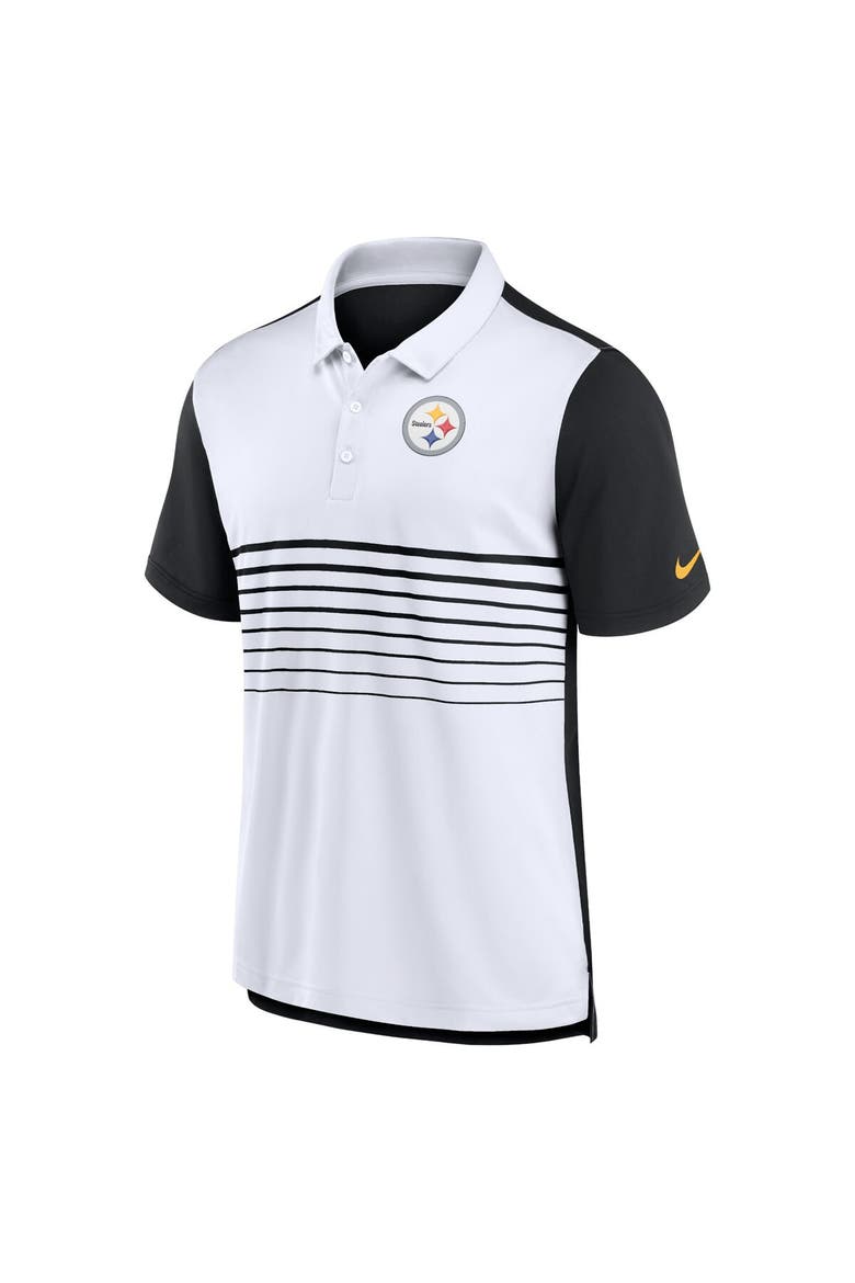 Men's Nike Black/White Pittsburgh Steelers Fashion Performance Polo, Alternate, color, Black