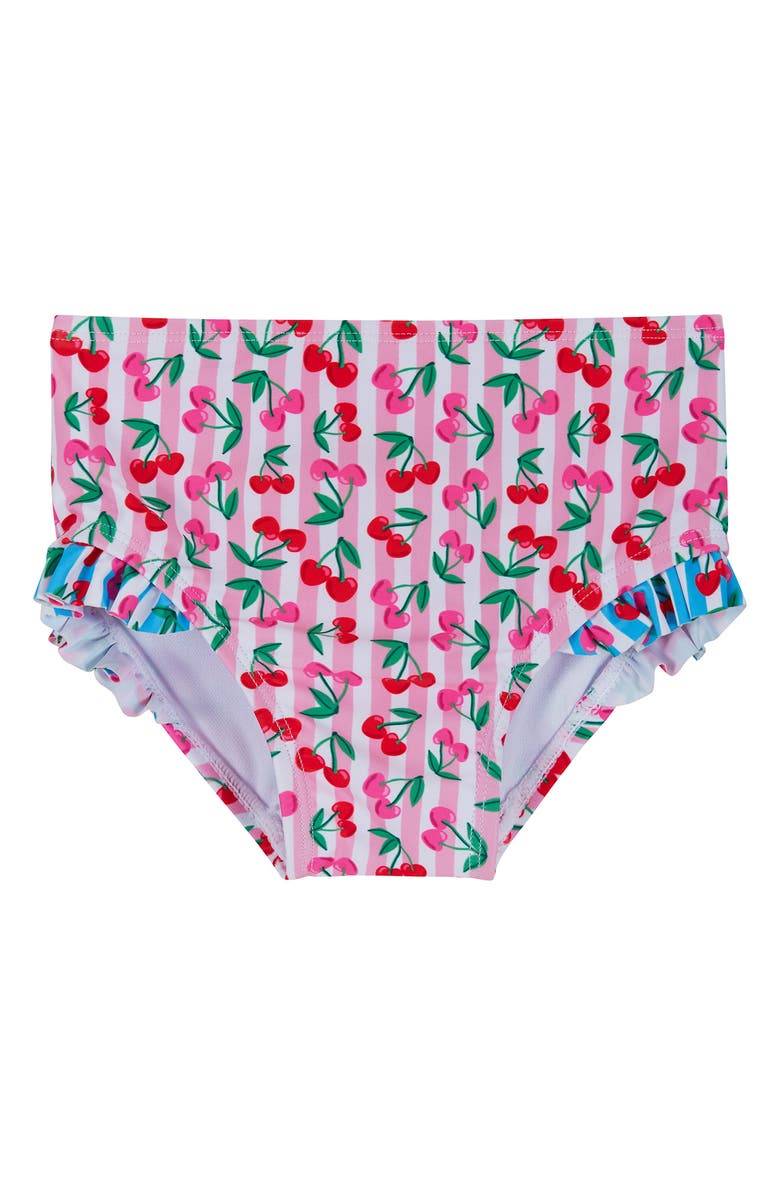 Andy & Evan Floral Two-Piece Bikini Swimsuit & Headband Set, Alternate, color, Purple Mix