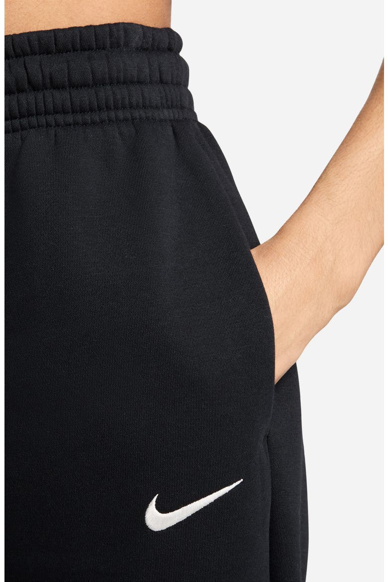 Sportswear Phoenix Fleece High-Waisted Oversized Sweatpants, Alternate, color, 010 010 BLACK/SAIL