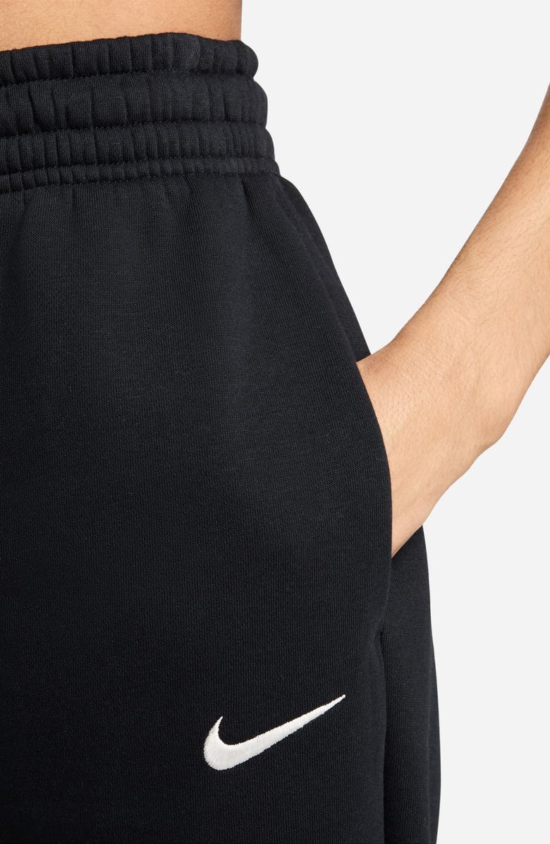 Nike Sportswear Phoenix Fleece High-Waisted Oversized Sweatpants, Alternate, color, 010 010 Black/Sail