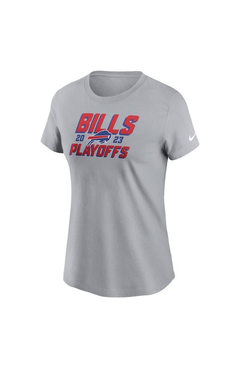 Nike Women's Nike Gray Buffalo Bills 2023 NFL Playoffs Iconic T-Shirt, Alternate, color, 