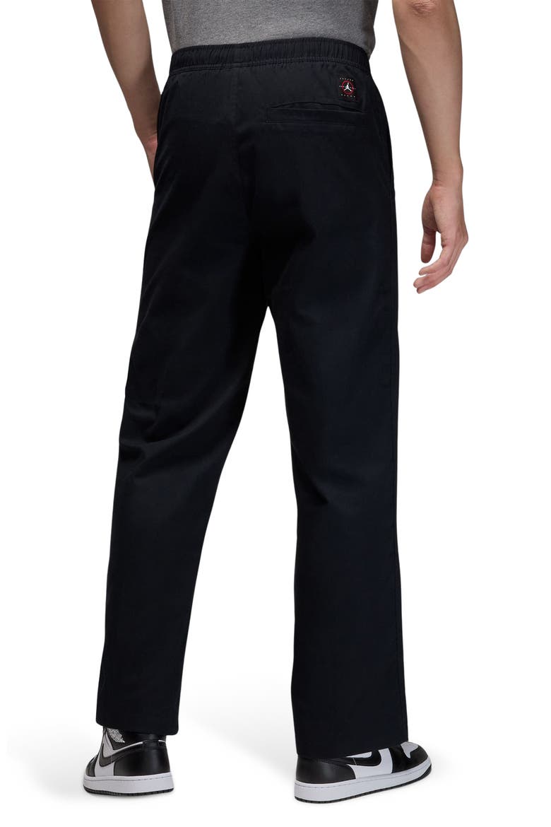 Elastic Waist Woven Pants, Alternate, color, BLACK/ ANTHRACITE