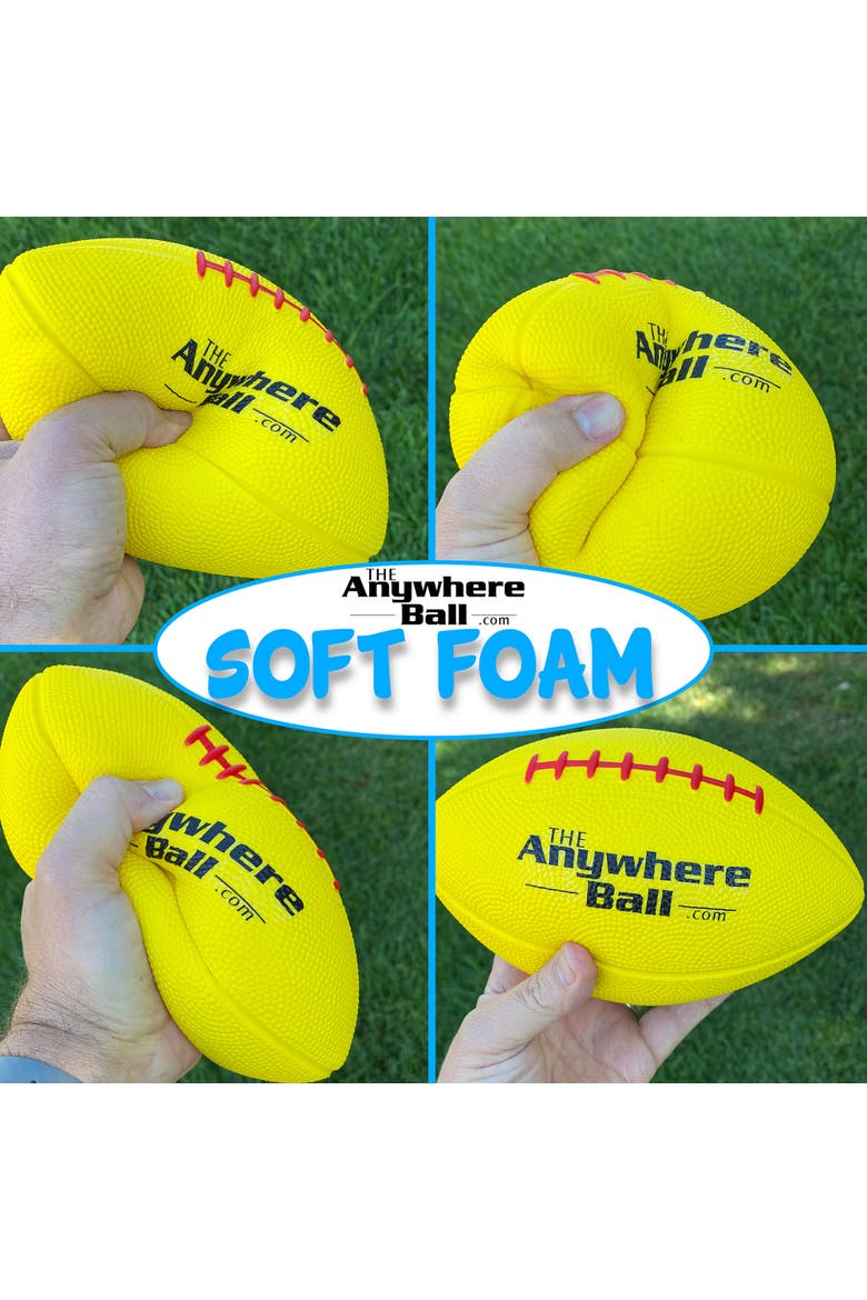 The Anywhere Ball  Foam Football, Alternate, color, Multicolored