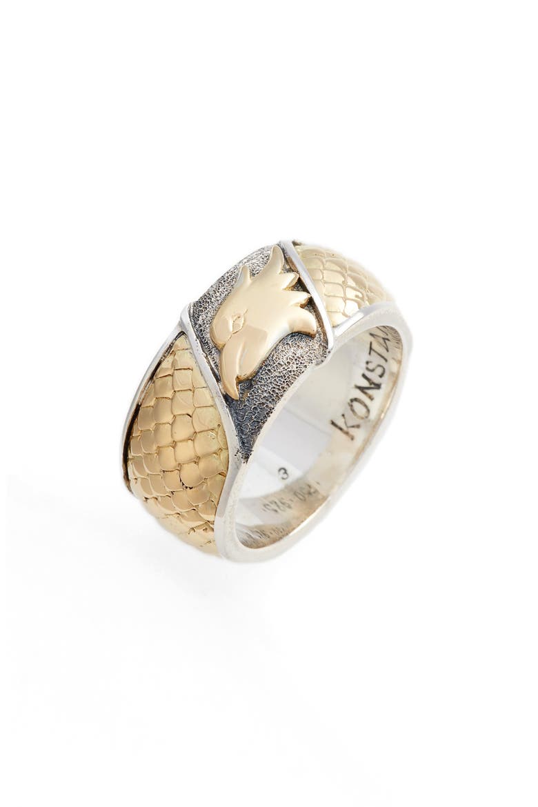 Heonos Eagle Ring, Main, color, SILVER/ GOLD