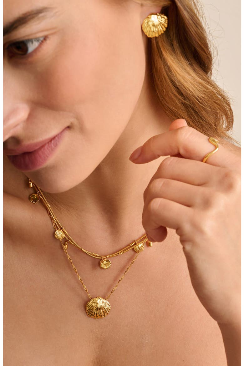 Cochellia Twist Necklace, Alternate, color, Gold