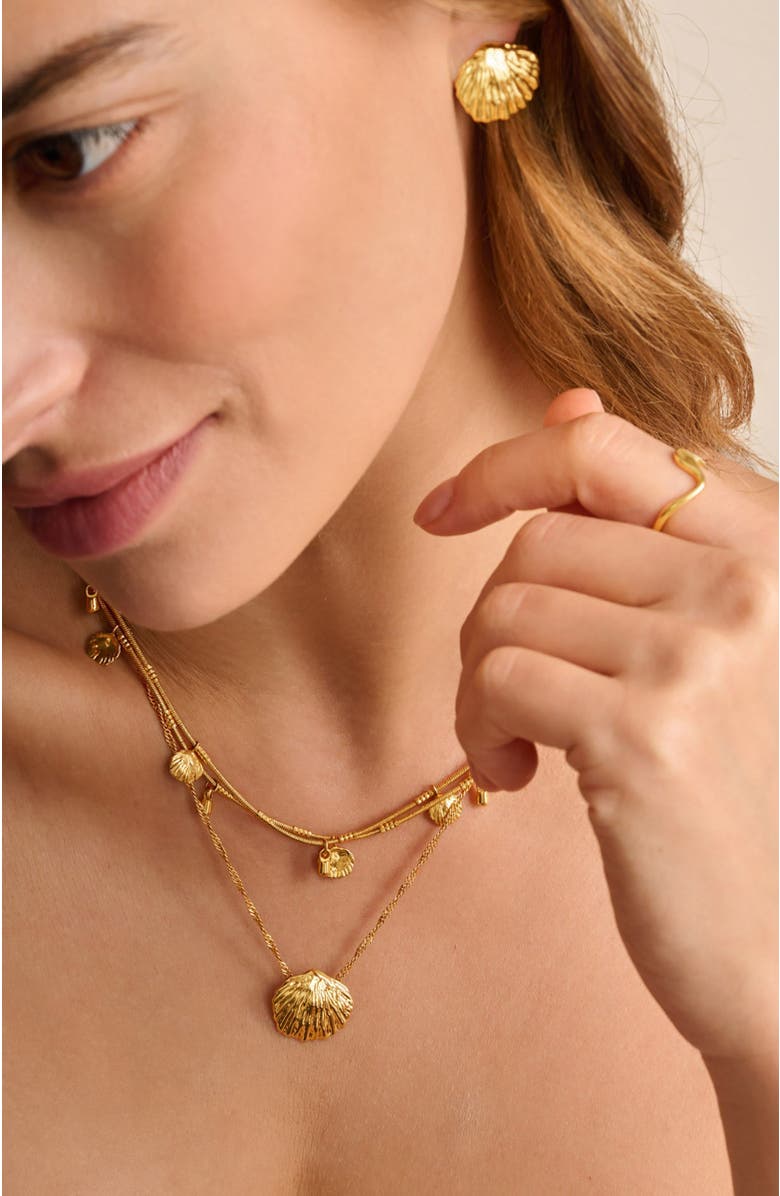 Katie Loxton Cochellia Twist Necklace, Alternate, color, Gold Coated