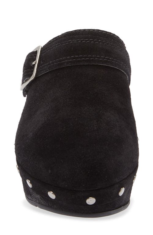 Chocolat Blu Yogi Platform Wedge Mule In Black