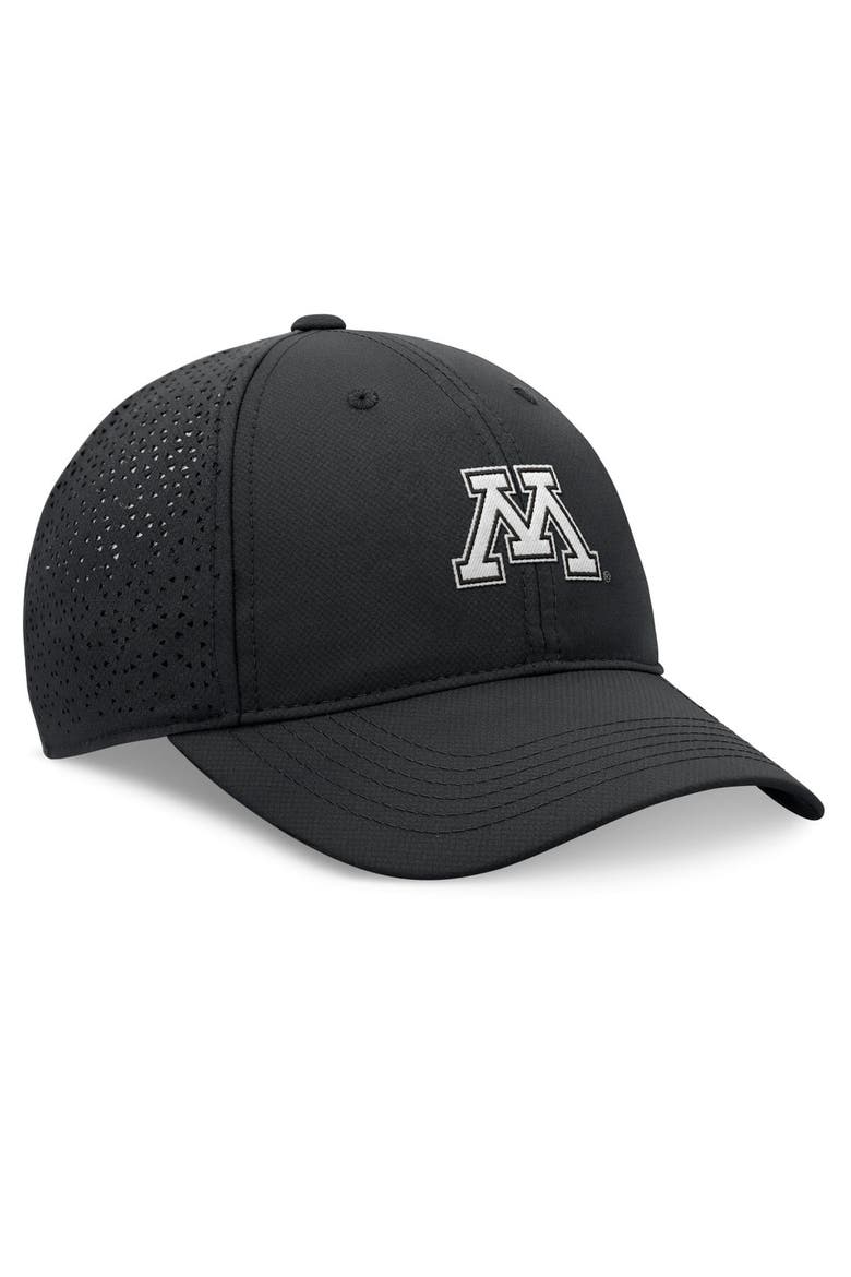 Men's Top of the World Black Minnesota Golden Gophers Liquesce Trucker Adjustable Hat, Alternate, color, Black