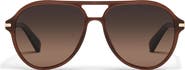 QUAY Day One 59mm Polarized Gradient Aviator Sunglasses