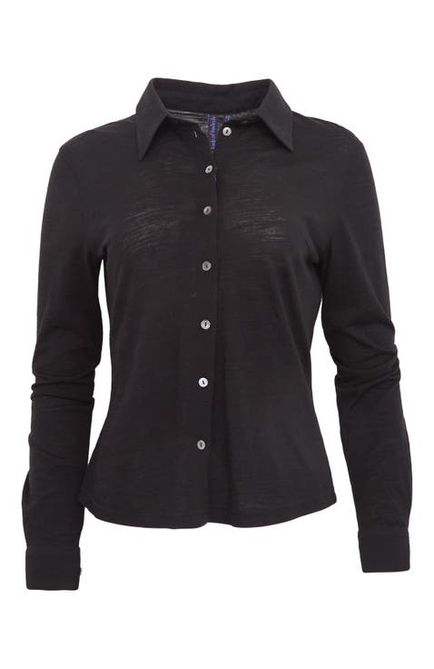 Scarlet Merino Wool Shirt