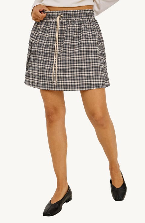 Sayana Check Miniskirt
